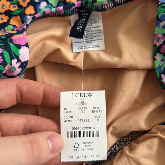 J. Crew Factory one-piece swimsuit in Antique Navy Multi - Picture 9 of 9